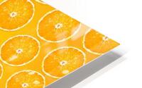 Juicy Fruity Orange Pattern HD Metal print