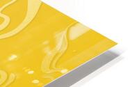 Summer Yellow Liquid Marble HD Metal print