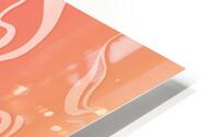 Peach Liquid Marble  HD Metal print