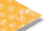 Cute Yellow Snowflakes HD Metal print