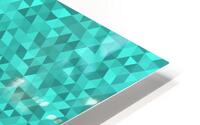 Turquoise Glitter Pattern HD Metal print