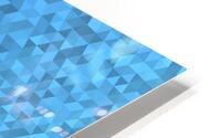 Blue Glitter Modern Pattern HD Metal print