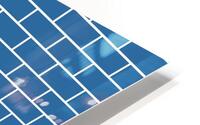 Blue Bricks Pattern HD Metal print
