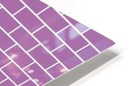 Baby Pink Brick Pattern HD Metal print