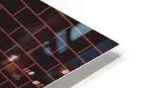 Brown Pink Brick Pattern HD Metal print