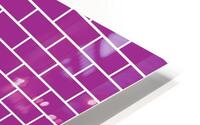 Magenta Brick Pattern HD Metal print