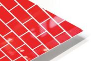 Red Brick Pattern HD Metal print