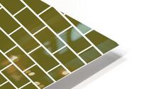 Green Bricks Pattern HD Metal print