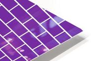 Dark Purple Brick Pattern HD Metal print