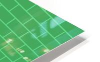 Green Bricks Pattern HD Metal print