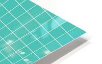 Turquoise Brick Pattern HD Metal print