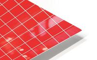 Red Orange Check Line Pattern HD Metal print