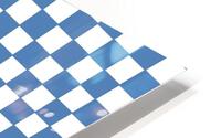 Dark Blue Check Pattern HD Metal print