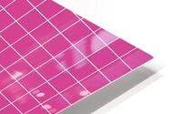 Pink Check Line Pattern HD Metal print