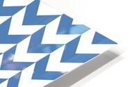 Royal Blue Chevron Pattern HD Metal print