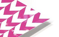 Pink Chevron Pattern HD Metal print
