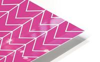 Pink Chevron Pattern HD Metal print