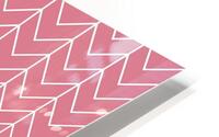 Baby Pink Chevron Pattern HD Metal print