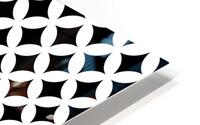 Black Retro Circle Pattern Impression metal HD