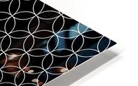 Black Circle Pattern HD Metal print