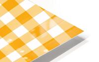 Yellow Plaid Pattern HD Metal print