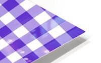 Purple Plaid Pattern HD Metal print