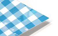 Light Blue Plaid Pattern HD Metal print
