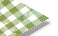 Light Green Plaid Pattern HD Metal print