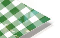 Green Plaid Pattern HD Metal print