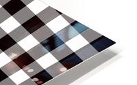 Black Plaid Pattern HD Metal print