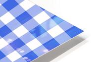Blue Plaid Pattern HD Metal print
