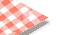 Orange Plaid Pattern HD Metal print