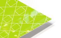 Light Green Diamonds Pattern  HD Metal print