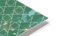 Green Diamonds Pattern HD Metal print