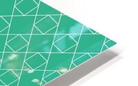 Green Diamonds Pattern HD Metal print