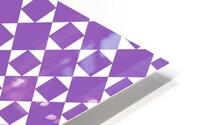 Purple Geometric Pattern HD Metal print