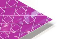 Magenta Geometric Pattern HD Metal print