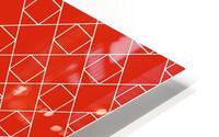 Orange Geometric Pattern HD Metal print