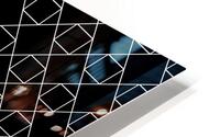 Black Geometric Pattern HD Metal print