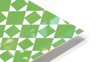 Light Green Geometric Pattern HD Metal print