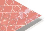 Pink Geometric Pattern HD Metal print