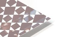 Light Brown Geometric Pattern HD Metal print