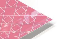Baby Pink Small Diamonds Pattern HD Metal print