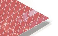 Orange Checkers Pattern HD Metal print