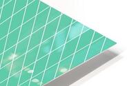 Aquamarine Checkers Pattern HD Metal print