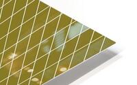 Forest Green Checkers Pattern HD Metal print