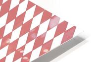 Baby Pink Checkers Pattern HD Metal print