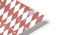 Light Brown Checkers Pattern HD Metal print