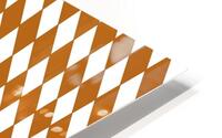 Mustard Yellow Checkers Pattern HD Metal print