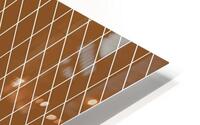 Brown Checkers Pattern HD Metal print